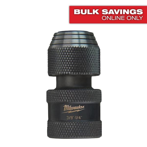 Milwaukee 3/8 in. Square x 1/4 in. Hex Shockwave Impact Adapter