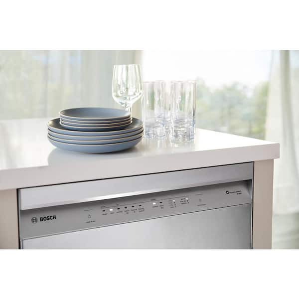  Bosch SHEM63W55N 24 300 Series Built In Full Console Dishwasher  with 5 Wash Cycles,in Stainless Steel : Appliances