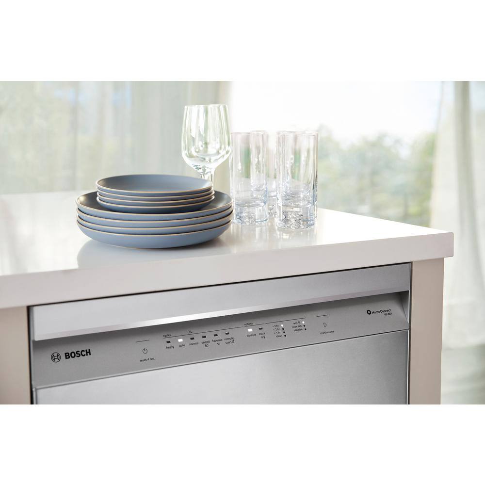 24" Stainless Steel Built-In Dishwasher with Front Control and 3rd Rack