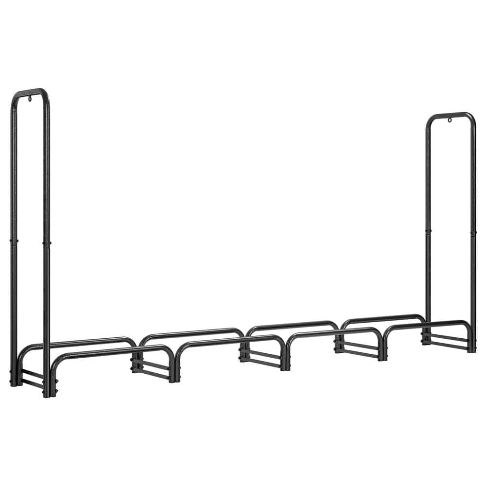 VIVOHOME 8 ft. 95 in. Heavy Duty Indoor/Outdoor Adjustable Firewood ...