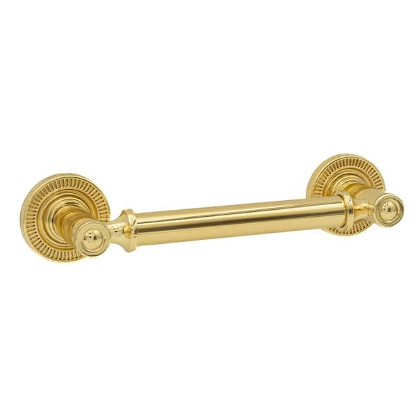 Minted 3-3/4 in. (96 mm) Center-to-Center Traditional Polished Gold Bar Drawer Pull