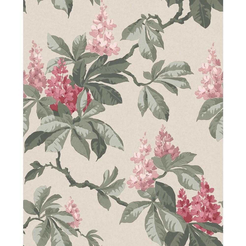 Advantage Pink Chestnut Floral Wallpaper 4164M1822 The Home Depot