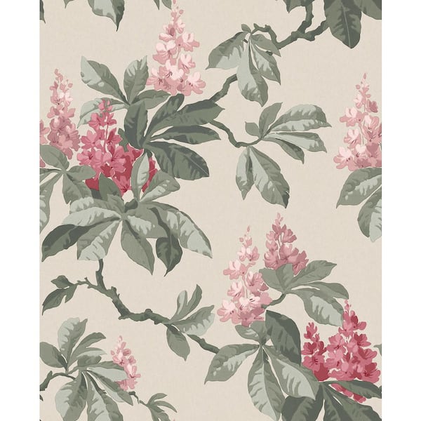 Pink Chestnut Floral Wallpaper