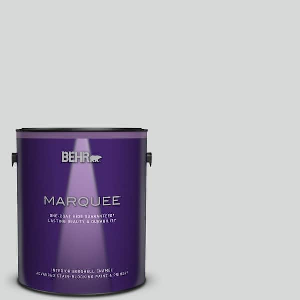 BEHR MARQUEE 1 gal. #MQ3-25 Gray Shimmer One-Coat Hide Eggshell Enamel Interior Paint & Primer