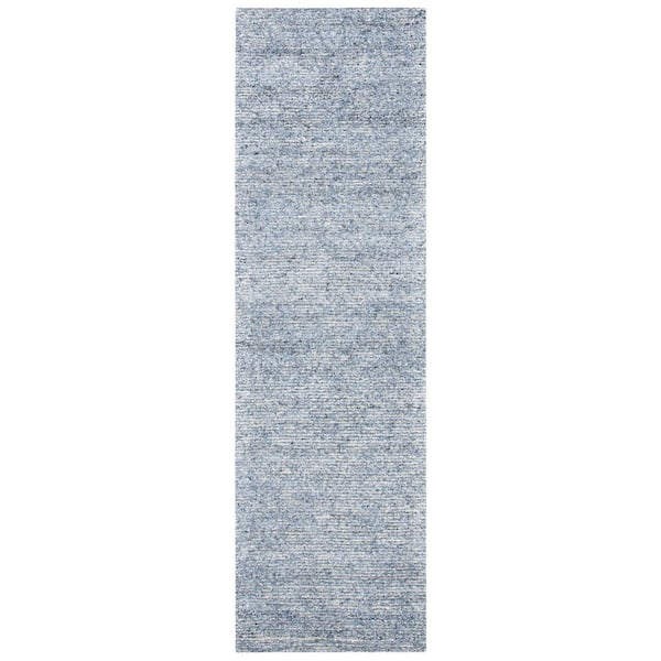 Himalaya 2 X 8 Blue Solid Color Runner Rug