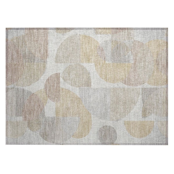 Chantille Machine Washable Indoor/Outdoor Abstract ACN3059 Ivory 2 ft. x 3 ft. Accent Rug