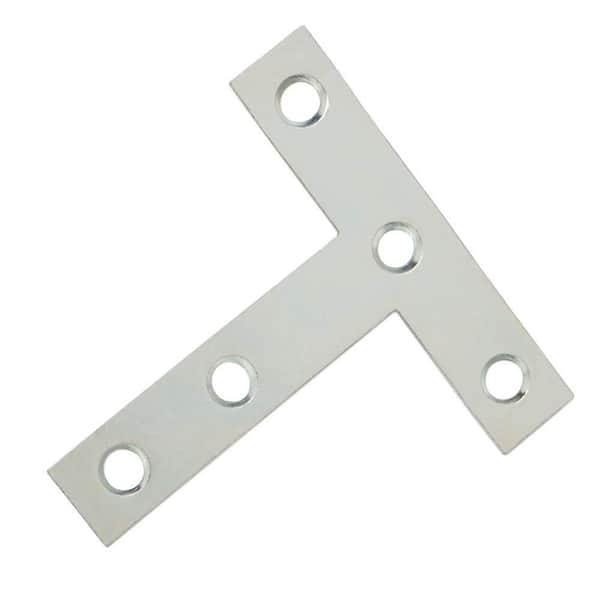 Everbilt 3 in. x 3 in. Zinc-Plated T-Plate (10-Pack)