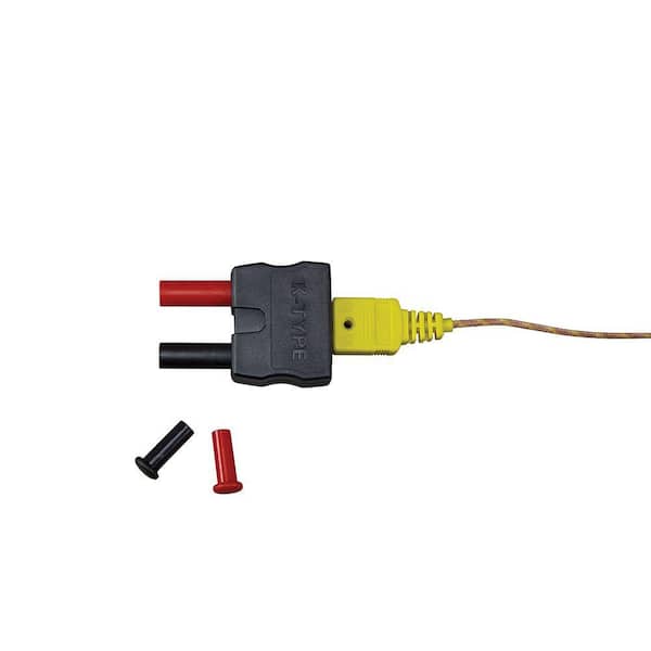K Type Thermocouple Sensor Multimeter Temperature Probe Banana Plug 1000mm_vi 