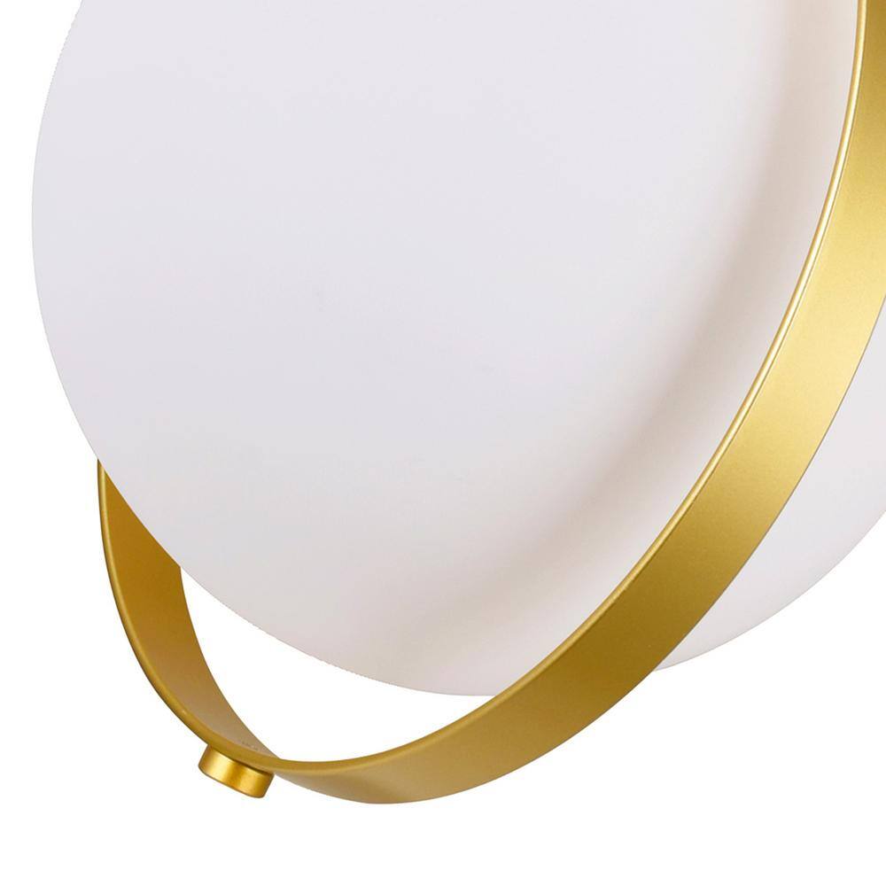 Mini Brass and Glass Globe LED Pendant Light