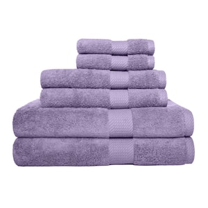 Cheswick 6-Piece Wisteria Dobby Solid Cotton Bath Towel Set