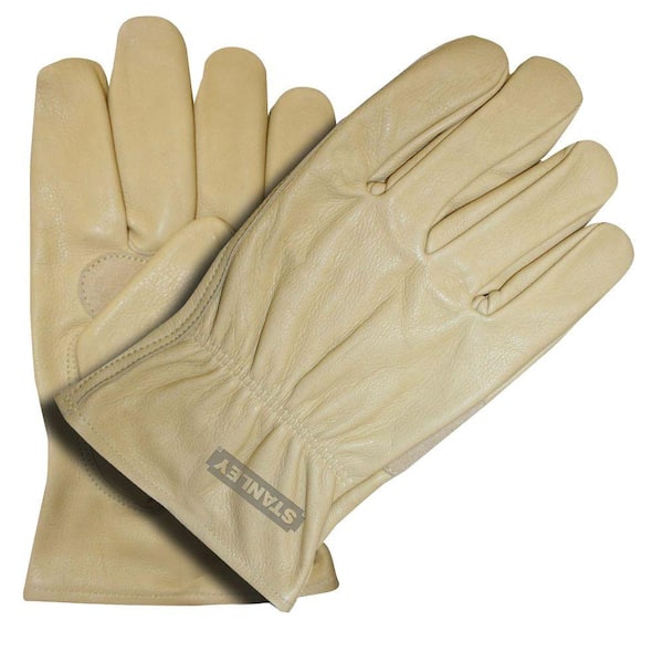 Stanley Grain Cowhide Large Driver Glove with Palm Patch