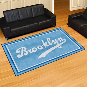 FANMATS Brooklyn Dodgers Light Blue 2 ft. x 2 ft. Round Area Rug 1803 - The  Home Depot