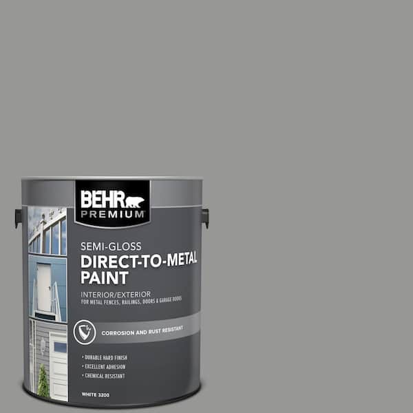 BEHR PREMIUM 1 gal. #PPU24-19 Shark Fin Semi-Gloss Direct to Metal Interior/Exterior Paint