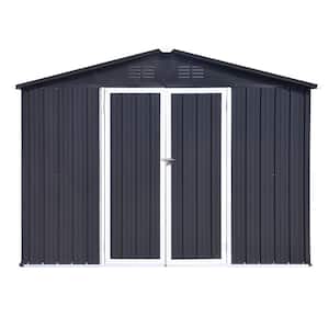 Installed 8 ft. W x 6 ft. D Metal Shed with Vents and Lockable Doors(48 sq. ft.)