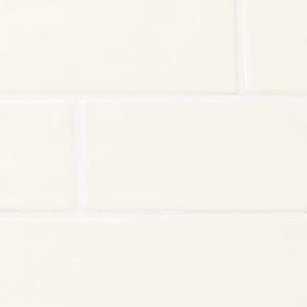 Daltile - LuxeCraft Arteko Antique White 3 in. x 12 in. Glazed Ceramic Wall Tile (12 sq. ft./Case)