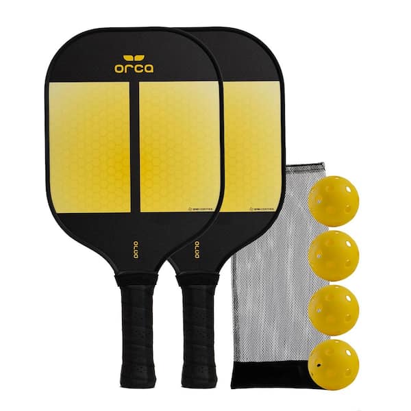 ORCA Amity Carbon Fiber Pickleball Paddle 2-Pack USAPA Approved Deluxe Combo Set