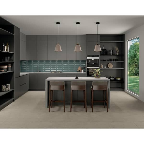 Keystones Unglazed Pepper White 12 in. x 24 in. x 6 mm Porcelain Mosaic Floor and Wall Tile (24 sq. ft. / case)