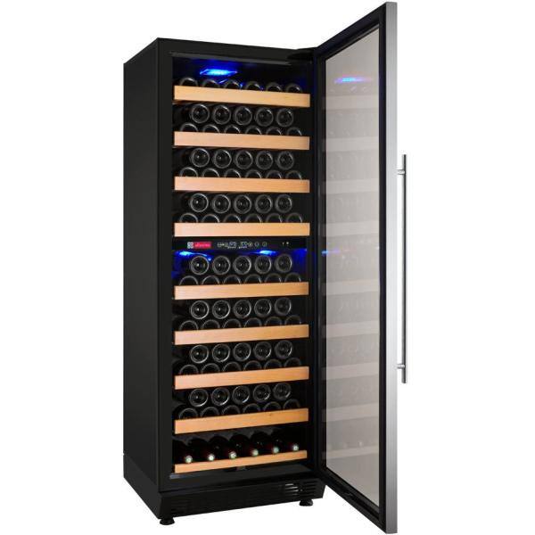24" Stainless Steel Dual Zone Freestanding Wine Refrigerator