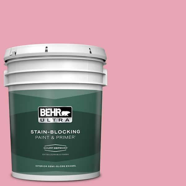 BEHR ULTRA 5 gal. #P140-3 Love at First Sight Extra Durable Semi-Gloss Enamel Interior Paint & Primer