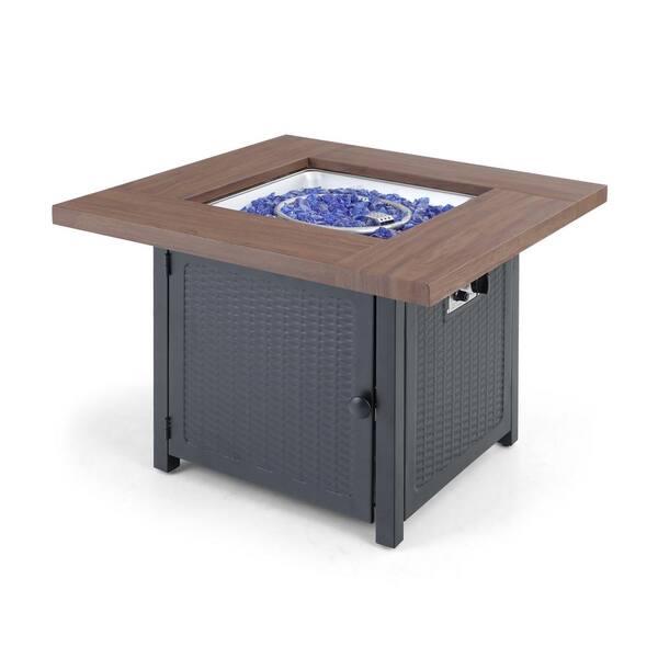 Metal Steel Gas Fire Pit Table, Wood Fire Pit Parts