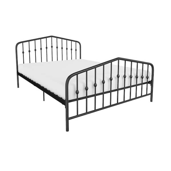 Novogratz Bushwick Black Metal Frame Full Size Platform Bed