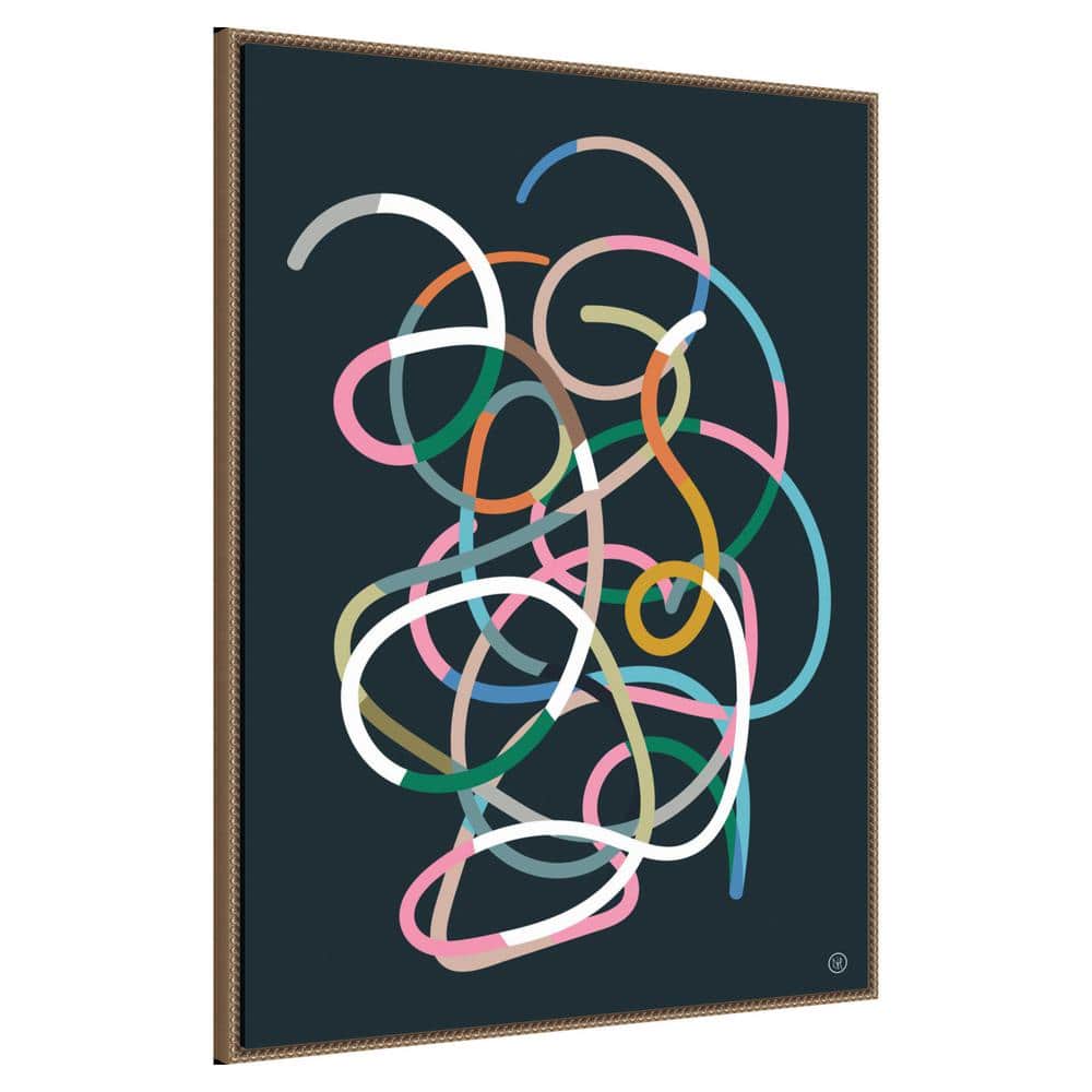 Extra Large Abstract Multicolor Canvas Framed Wall Art