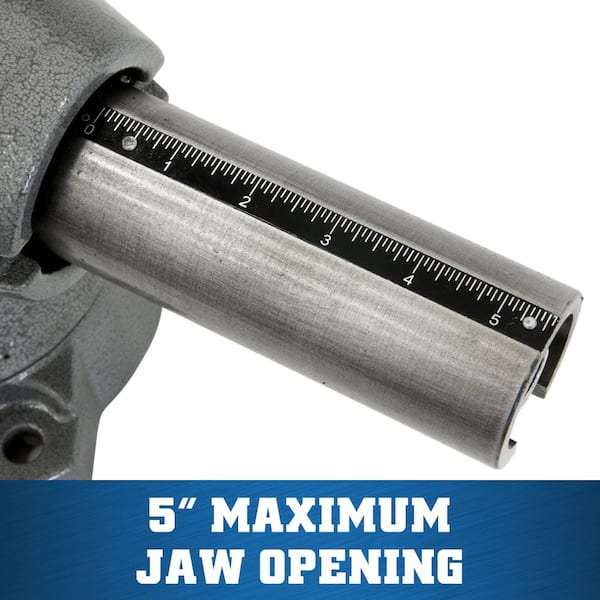 Wilton Multi-Purpose Bench Vise, 5-1/2 in. Jaw Width, 5 in