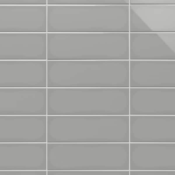 Ivy Hill Tile Remington Gray 3.93 in. x 0.31 in. Polished Porcelain Wall Tile Sample