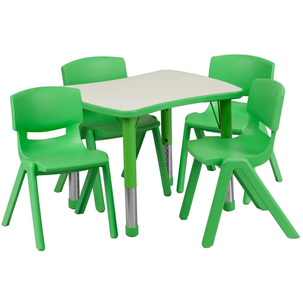 Carnegy Avenue Green 5Piece Table and Chair Set CGAYU20705GRHD