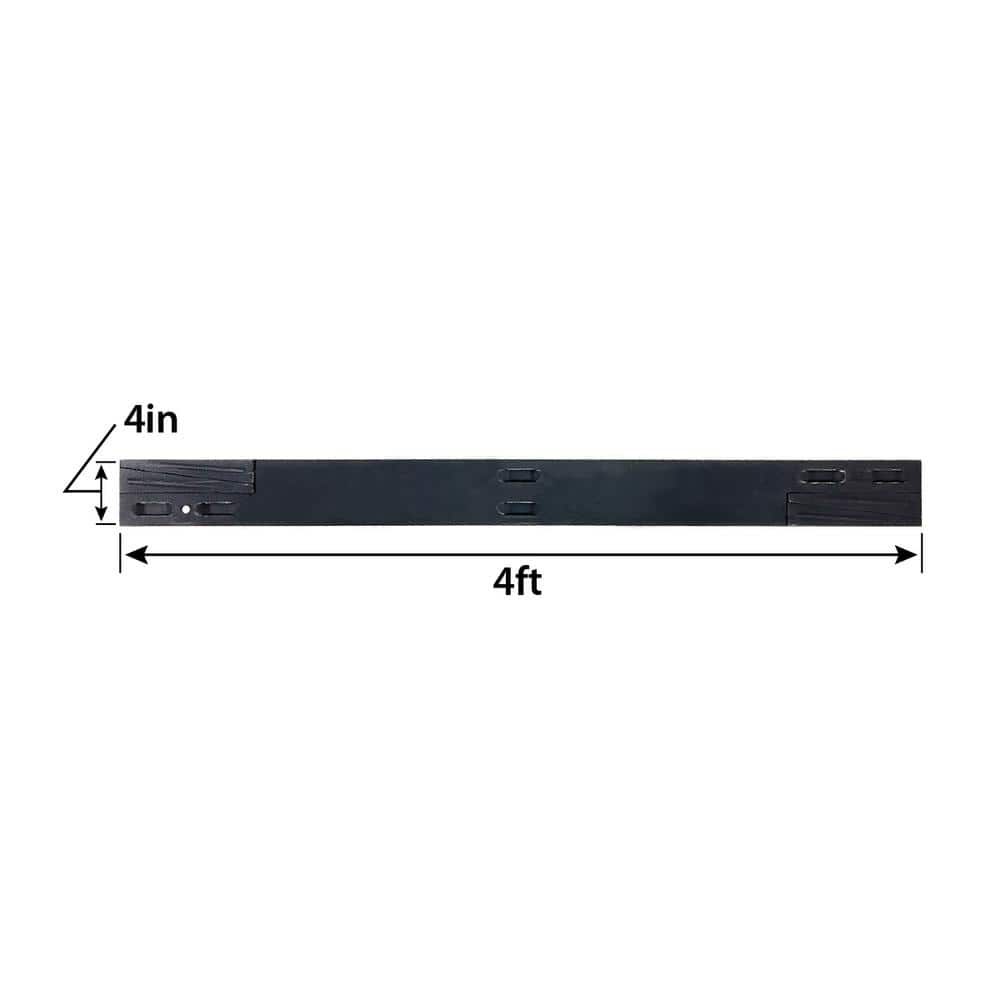 Reviews for Vigoro 4 ft. L Black Metal Landscape Edging with 4 Stakes