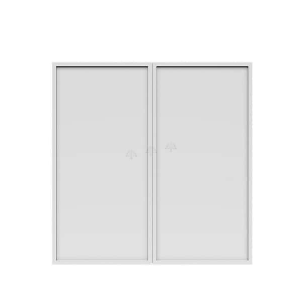 Slim Shaker Assembled 24 in. W x 30 in. H x 12 in. D Wall Kitchen Cabinet in White
