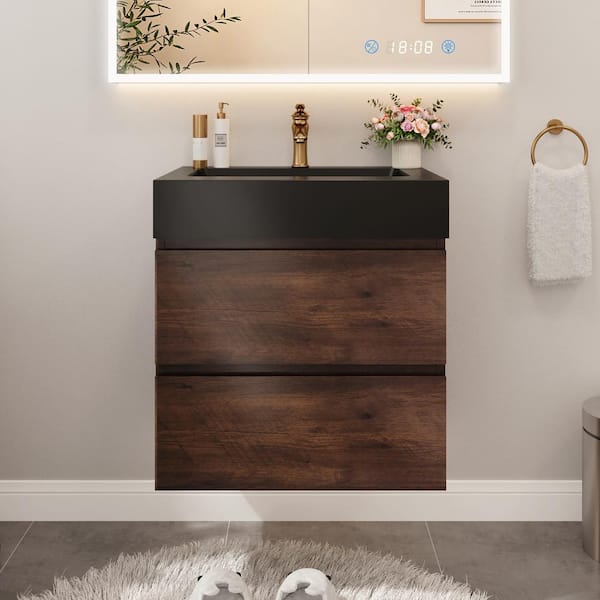 y*y様 新品24-25NOVMBR LIVER153cm Virubi 30 in. W Single Sink Bath Vanity in Gray with White Resin