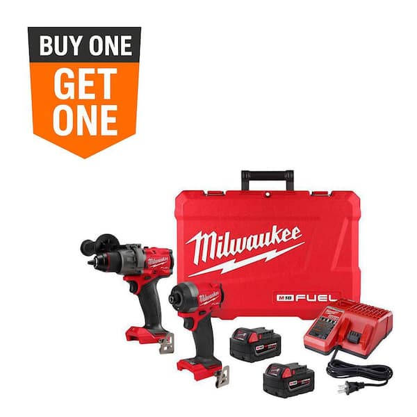 M18 FUEL 18V Lithium-Ion Brushless Cordless Hammer Drill and Impact Driver Combo Kit (2-Tool) with 2 Batteries