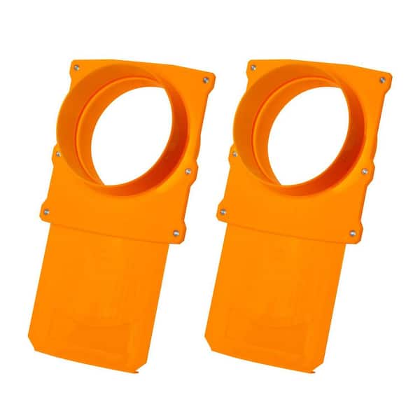 ‎POWERTEC 6 in. Blast Gate for Dust Collector and Dust Collection Fittings (2-Pack)
