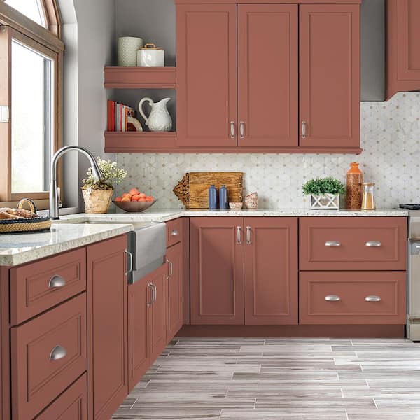1 qt. #PPU2-12 Terra Cotta Urn Semi-Gloss Enamel Interior/Exterior Cabinet, Door & Trim Paint