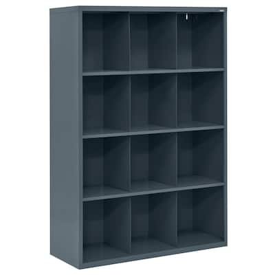 EnHomee 9 Cube Storage Organizer Cubby Storage 9 Cube Bookshelf with B