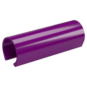 1-1/4 in. x 0.33 ft. Purple PVC Pipe Clamp Material Snap Clamp (10-Pack)