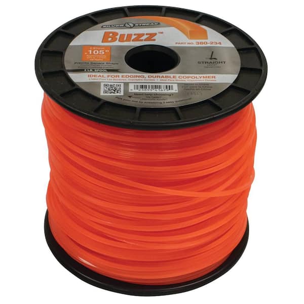 STENS 0.105 in. x 571 ft. Buzz Trimmer Line, Orange 380-234 - The Home Depot