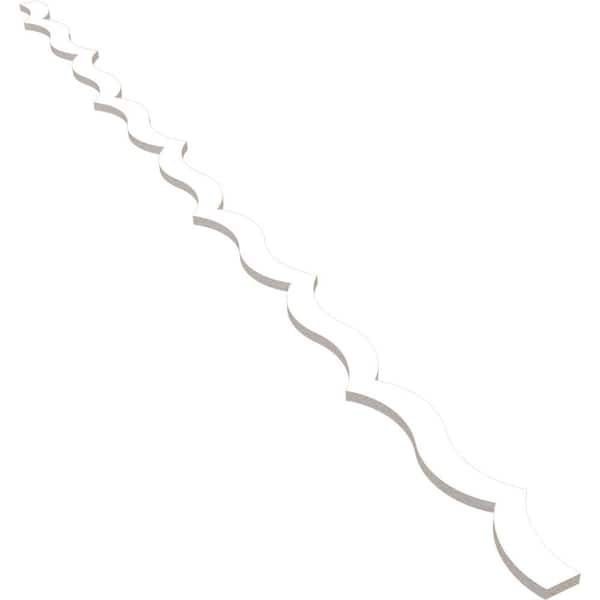 Ekena Millwork May 47 in. H x 0.375 in. W Slatwall Panels in PVC 43-Pack
