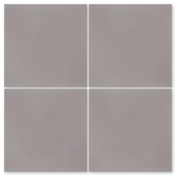 Villa Lagoon Tile Solid Square Featherstone 8 in. x 8 in. Cement Handmade Floor and Wall Tile (Box of 8 / 3.45 sq. ft.)