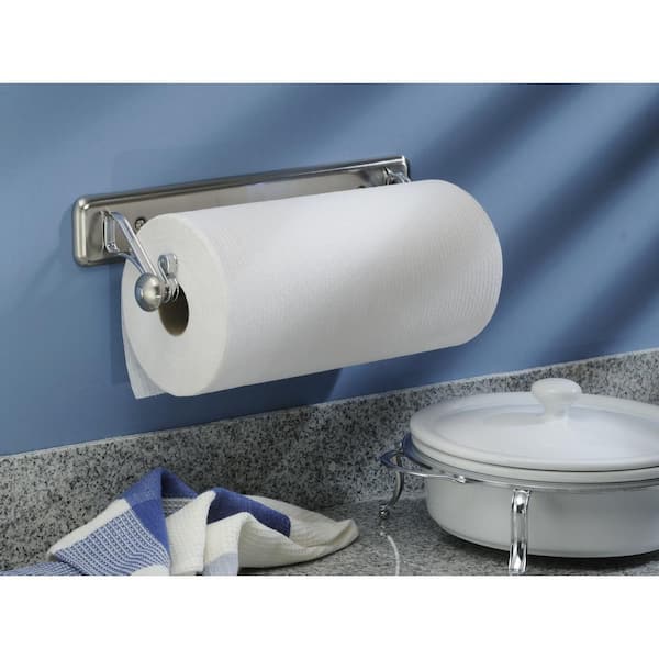 Interdesign York Lyra Split Finish, Bathroom Paper Towel Holder Home Depot