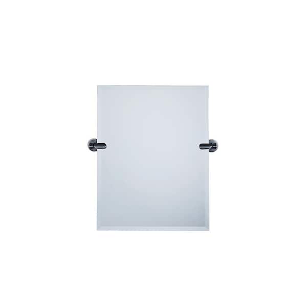 Dreamwerks 21 in. W x 24 in. H Frameless Rectangular Bathroom Vanity Mirror in bronze