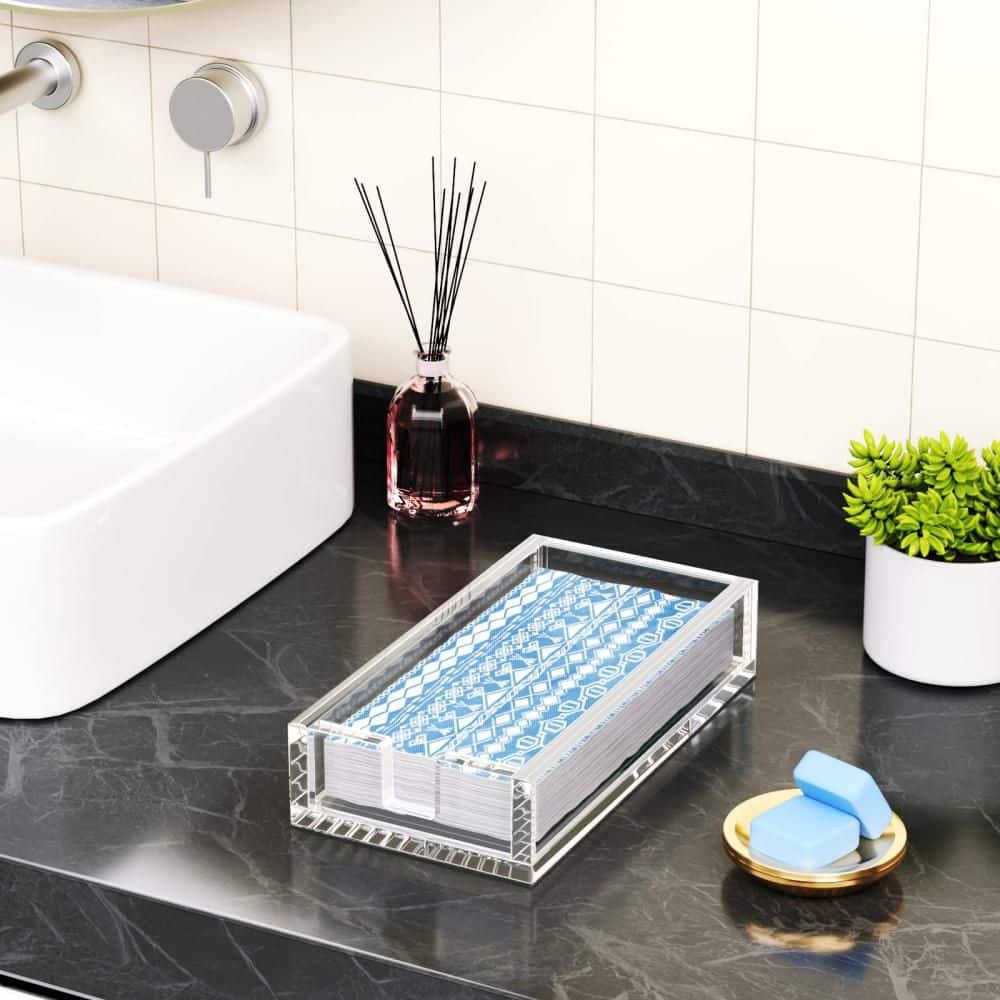 Acrylic Napkin Holder for Bathroom, Hand Towel Holder for Kitchen, Parties, Weddings, Party, Hotel, Restaurant, Clear price history on PriceWatchPro