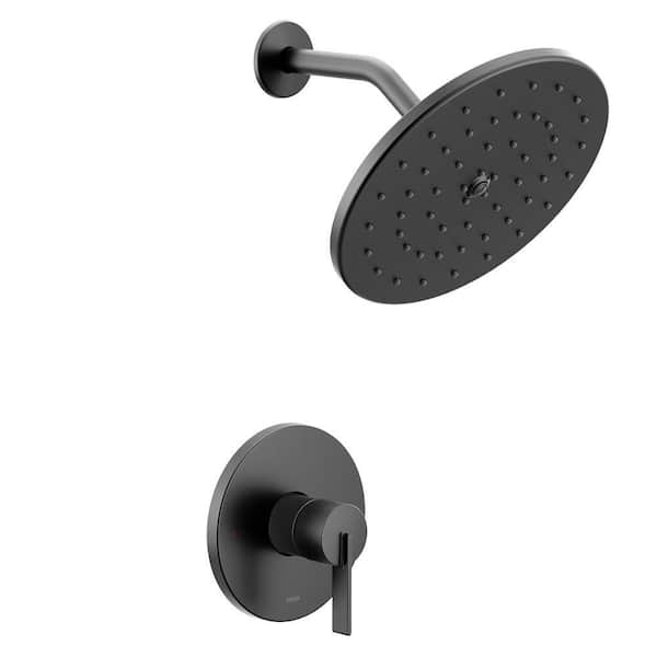 Cia 1-Handle Shower Trim Kit in Matte Black (Valve Not Included)