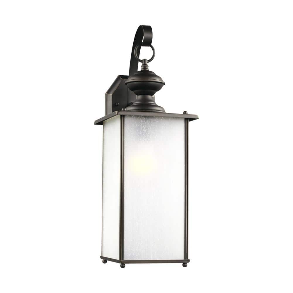 Jamestowne 1-Light Antique Bronze Outdoor 20.25 in. Traditional Wall Lantern Sconce price history on PriceWatchPro