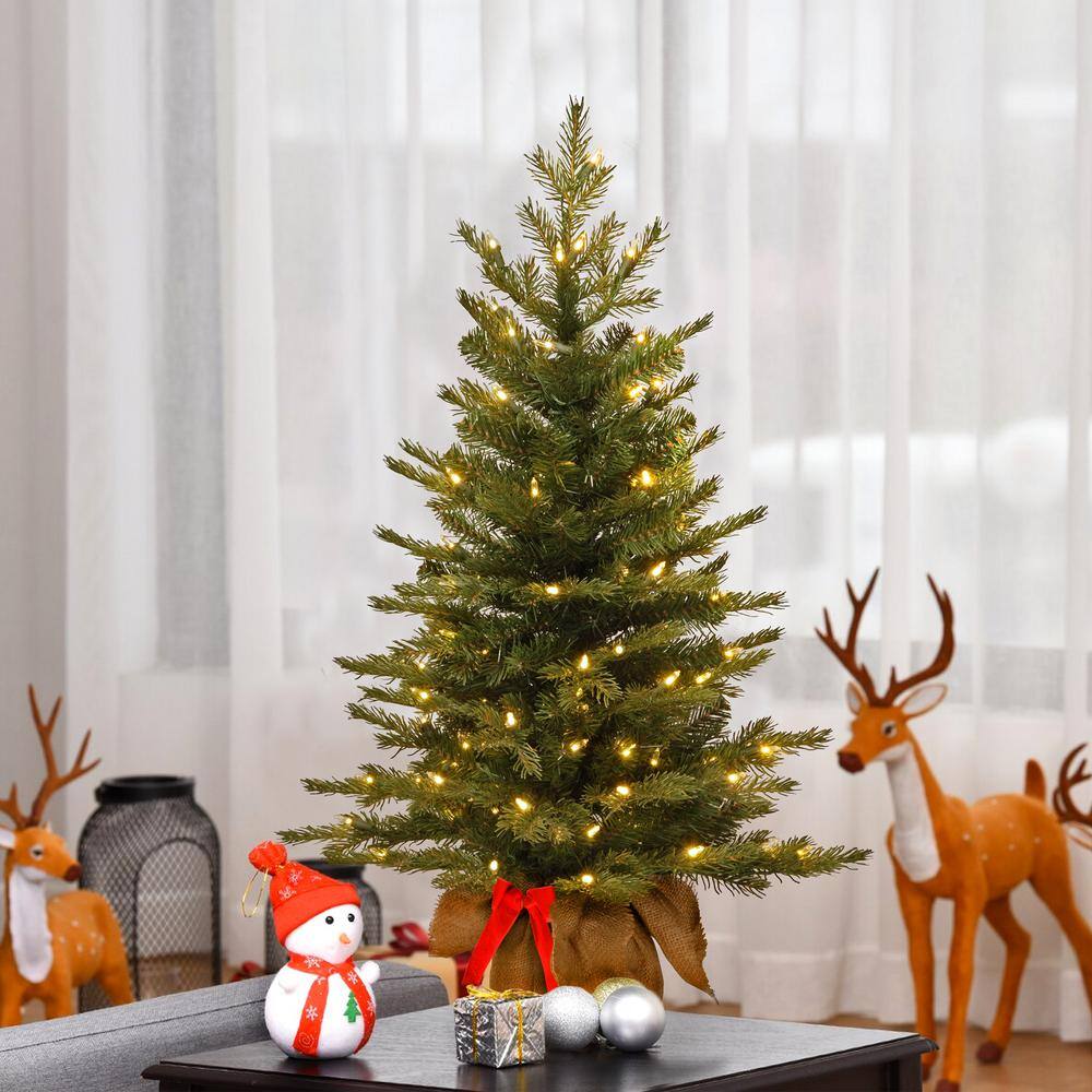 3ft Nordic Spruce Tabletop Christmas Tree with LED Lights