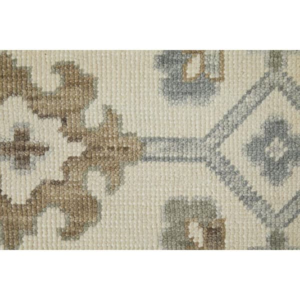 9 ft. x 13 ft. Ivory, Gray, Brown Floral Area Rug