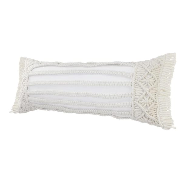 outdoor macrame pillow