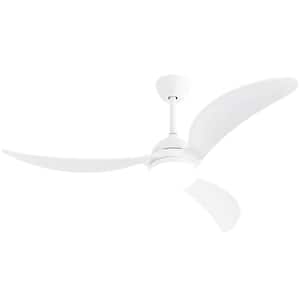1-Light dimmable Integrated LED White Ceiling Fan Chandelier for Dining rooms, Living Rooms and Kitchen