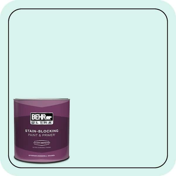 BEHR ULTRA 1 qt. #480A-1 Minted Ice Extra Durable Eggshell Enamel Interior Paint & Primer